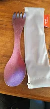 Titanium Spoon Tableware Fork Spork Tito Ultralight Picnic Outdoor Camping