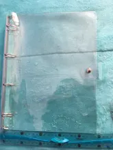 Archivador de plástico transparente, carpeta de anillos para hojas sueltas formatos A4, A5, A6 y A7, para agenda y cuaderno, suministros escolares y de oficina, 1 unidad