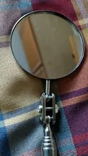 Lente de detección telescópica para coche, espejo redondo de inspección, herramienta de reparación 360, 50mm, 1 ud.