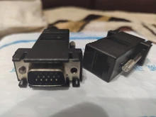 1pcs VGA Extender male to LAN Video CAT5 CAT6 RJ45 Network Cable Adap New