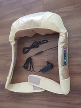 (Con caja de regalo) JinKaiRui U forma eléctrica Shiatsu espalda cuello hombro cuerpo masajeador infrarrojo masaje caliente coche/hogar masajeador