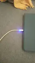 USLION-Cable microUSB magnético para móvil, tipo C, 3M, cargador para Samsung, Android, iPhone XS, XR, 8