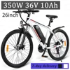 Canada Stock SAMEBIKE Electric Bike SY-26 Mountain Bicycle Beach MTB 10AH 350W36V Motor 26Inch Ebike Outdoor Cycling for Adult B 1