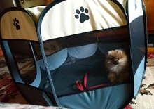 Tent Playpen Puppy-Kennel-Bed Pet-Carrier Removable Octagon-Fence Folding Cats Easy-Operation