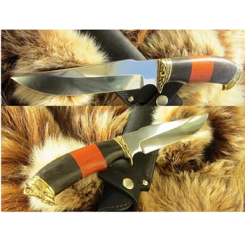 

Knife Garson with a blade made of forged steel 95x18. Handle made of brass, grab and Paduk.