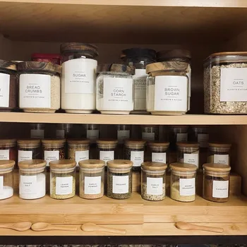Etichette dispensa + organizzazioni personalizzate • Design moderno e minimalista