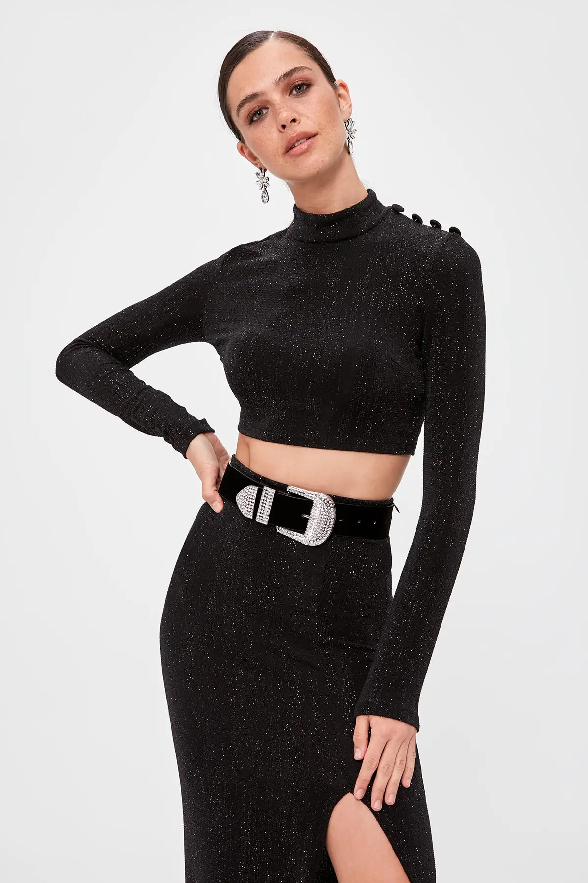 Trendyol Кнопка деталь Bluz TPRAW20BZ0621| |