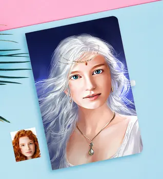 

Personalized Women 'S Abstract Caricature Of White notebook-19