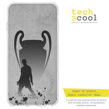 

FunnyTech®Stand case for Xiaomi Redmi 5 Plus l design design Silicone CR7 Ronaldo version Grey