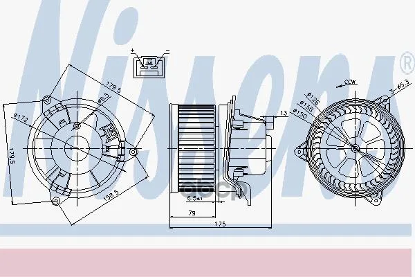 Мотор Отопителя Ford Focus/Mondeo 98-07 Nissens 87027 Nissens арт. 87027