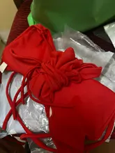 Conjunto de Bikini con lazo lateral para mujer, traje de baño Sexy con Tanga de color liso para playa y piscina, bañador brasileño para mujer