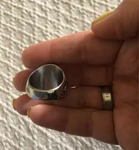 Wholesale Retro Jewelry Stone Rings For Men Titanium Steel Inlaid Three Colors Onyx Ring