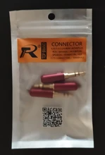 3 uds Jack 3,5mm R conector 3 polos chapado en oro estéreo jack de 3,5mm de auriculares con adaptador de enchufe de cola para fijar el cable estable