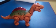 Dinosaurio eléctrico que camina, juguete de dinosaurios brillantes con sonido, modelo de animales para niños, regalo interactivo