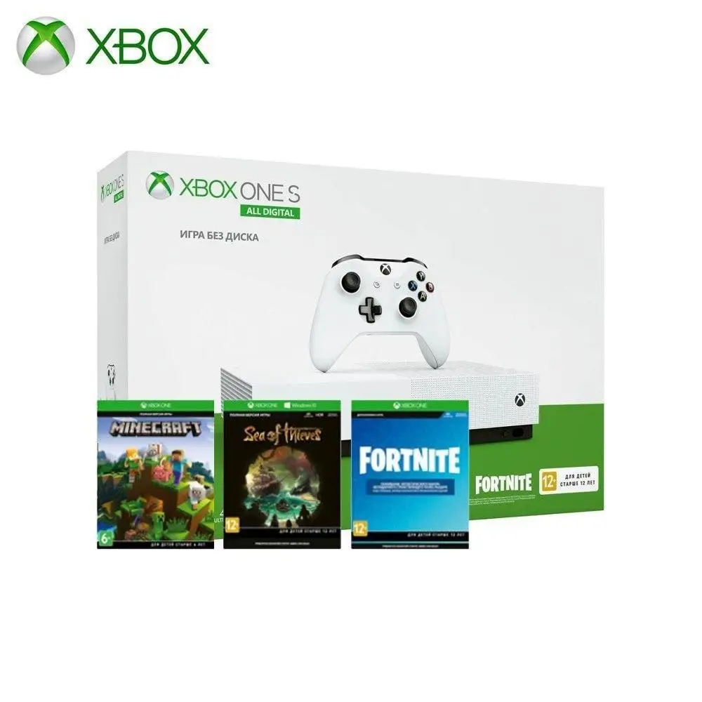 Игровая консоль Xbox One S 1TB All Digital SOT, Minecraft, Fortnite|Игровые консоли|   | АлиЭкспресс