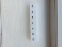 1 unidad de 7 días de pastillas caja de medicina semanal tableta titular contenedor organizador de almacenamiento caja de pastillas divisores 3 colores
