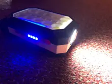 Portable LED Flashlight Power-Display Magnet-Design Camping Lantern Waterproof COB 