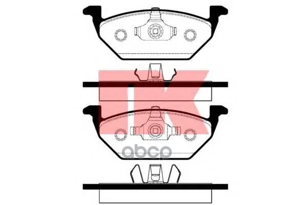 Колодки Тормозные Audi A3 97/Vw G4/Skoda Octavia 9709 1.4/1.6/1.8 Передние Nk 224740 Nk арт. 224740
