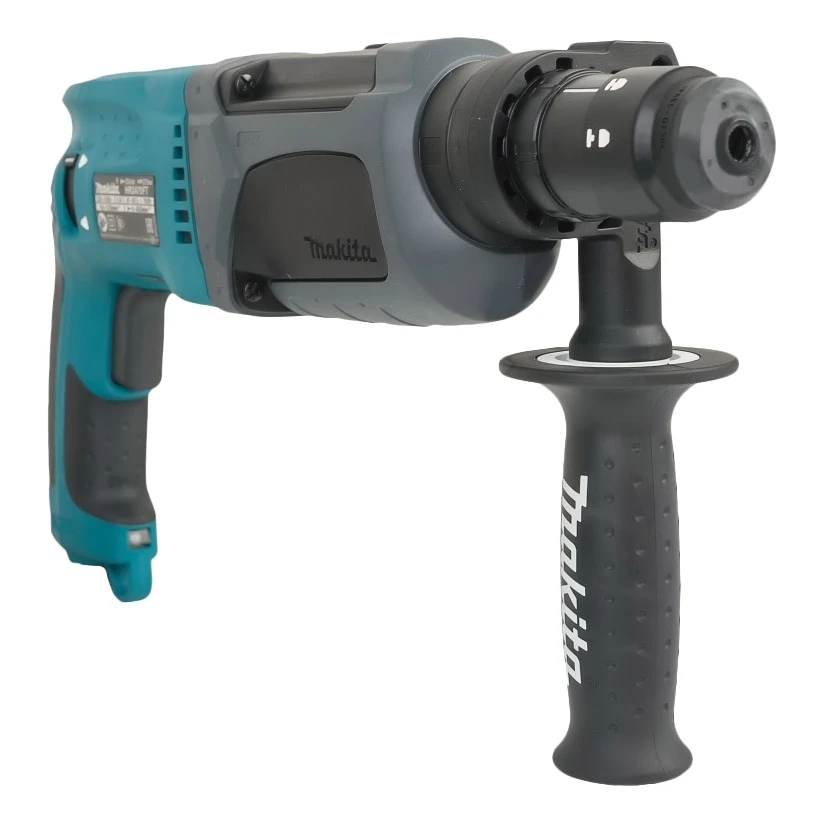 Перфоратор электрический Makita HR2470FT (Мощность 780Вт, скорость холостого хода 1100об/мин, 4500 ударов в минуту)