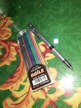 Lápiz mecánico de 2,0mm 2B, lápiz de actividades de escritura y dibujo, recambio de with12-color, papelería para oficina y escuela