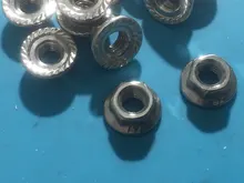 Tuercas hexagonales 20 piezas DIN6923, M3, M4, M5, M6, M8, 304, de acero inoxidable, bloqueo de deslizamiento, HW015