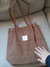 Bolso de hombro de pana para mujer, bolsa de compras reutilizable, informal, para un número dado, 2021