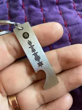 Música regalo par llavero personalizado Spotify llavero de código de música Spotify escanear el código clave cadena regalo de día de San Valentín