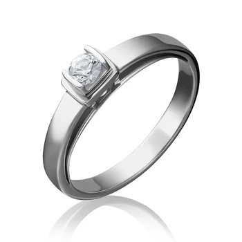 

White gold ring 585, brand PLATINA, item No. 01-5171-00-501-1120-38, women's jewelry, women's ring