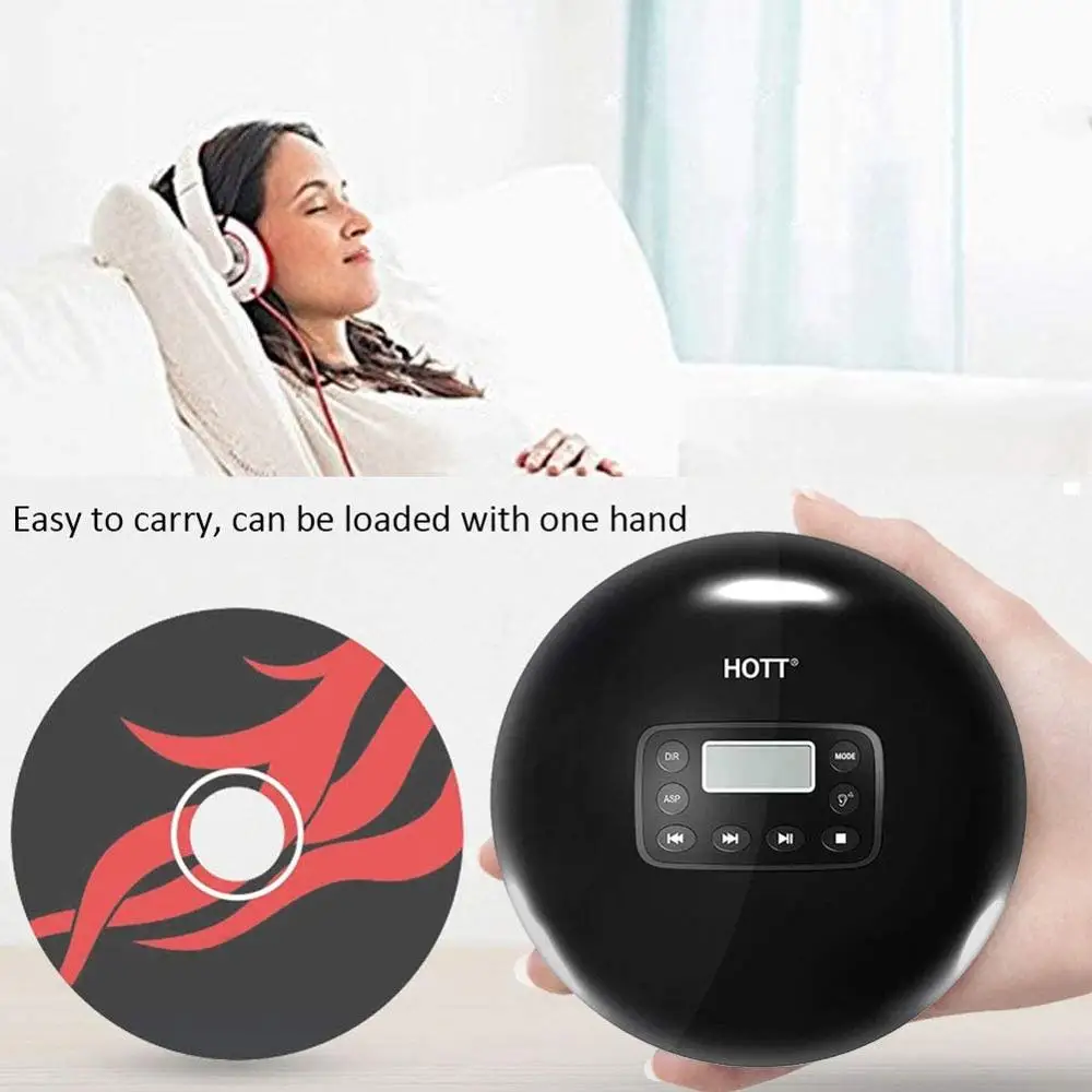 Rechargeable Portable CD Player HOTT CD 711 With