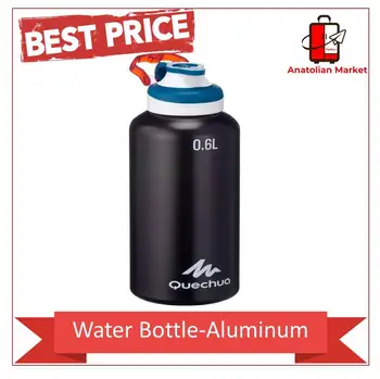 

WATER BOTTLE -ALUMINUM - 0,6L - BLACK -QUECHUA