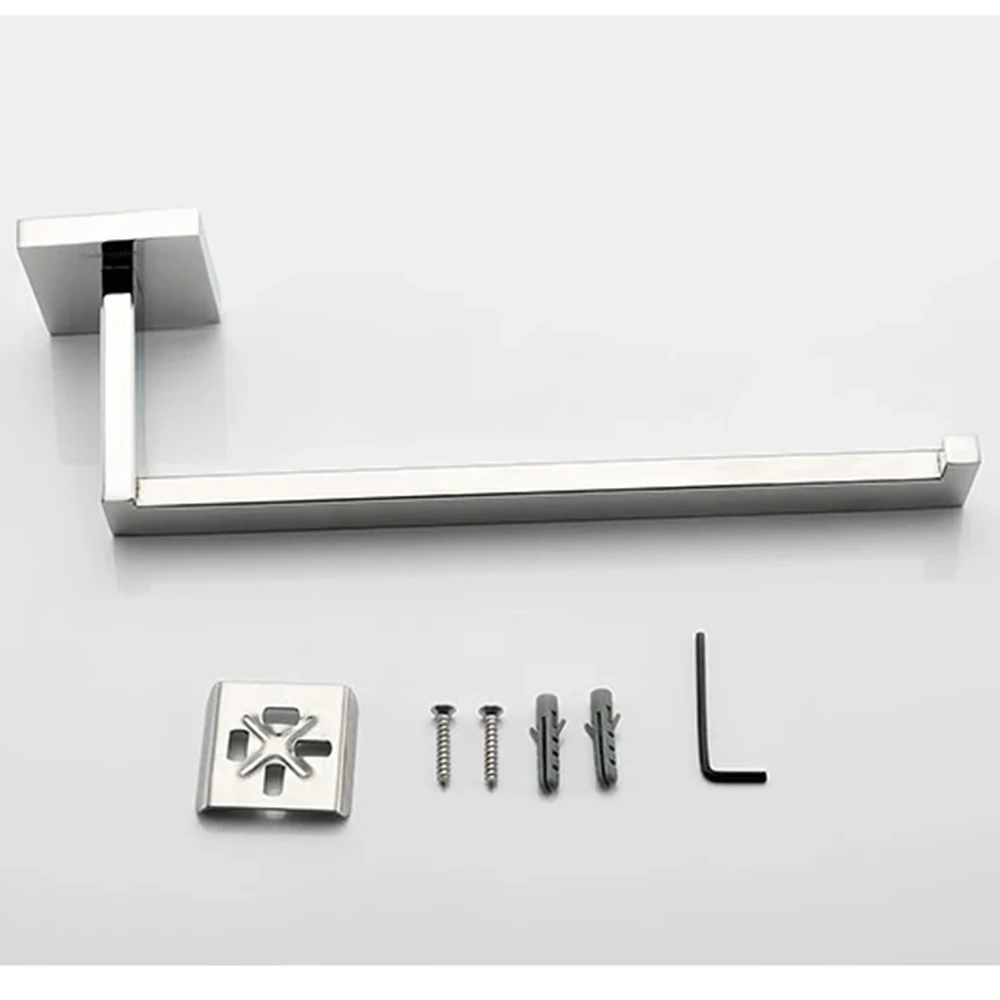 10 inch Length Bathroom Stainless Steel Square Towel Rail Bar Towel Racks 01-028