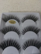Pestañas postizas 3D de visón gruesas, 5 pares, maquillaje, pestañas llamativas, volumen Natural, suaves, g800