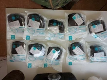 Mascarilla FFP2 de 5 capas, máscara CE FPP2, FPP2, reutilizable, color blanco y negro, certificado fpp2, 100 Uds.