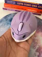 Ratón inalámbrico de 2,4G para ordenador portátil, Mini ratón óptico USB ergonómico de 1200 DPI, diseño creativo, regalo para chico