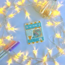 VanYi-adhesivo de papelería Kawaii, pegatinas coreanas de escritorio, dibujos animados, pegatina decorativa para uso diario, 45 Uds./PVC