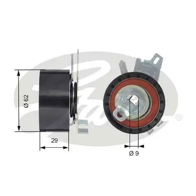 Натяжитель ремня ГРМ CITROEN C4, C5, C8 / PEUGEOT 307, 308, 407