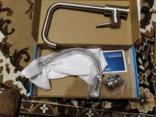 Leeme-grifo de acero inoxidable con un solo Mango para la cocina, rociador de un solo orificio, cepillado, L74998A-4 3