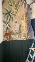 Milofi-papel tapiz pintado a mano para sala de estar, Mural de mono, Toucan del sudeste asiático, papel pintado 3d personalizado