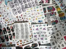 Wraps Nail-Decals Flower Water-Transfer Gel-Polish YWK 1-Pc Horse-Rose
