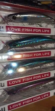 TSURINOYA 110S tiempo de hundiendo Minnow pesca en agua salada atraer DW77 110mm 22g gran trucha, Lucio río cebos duros Jerkbait