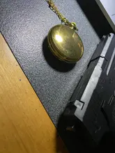 Reloj de bolsillo dorado para hombre y mujer, cadena colgante de regalo para el abuelo, regalo de cumpleaños