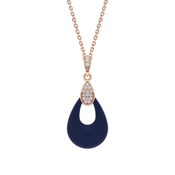 

Silver Pendant with ceramics and cubic zirconia sunlight sample 925