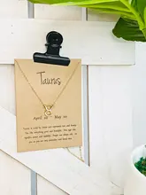 12 collares con signo del zodiaco para mujer, colgante de constelaciones, cadenas de oro, Gargantilla, joyería de moda