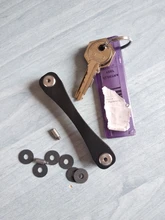 Llavero inteligente para llave de bolsillo, billetera de aluminio compacta y portátil, clip multifuncional