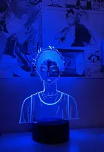 Led-Night-Light Table-Lamp Hinata-Figure Manga Gadget Bedroom-Decor Acrylic Anime Haikyuu