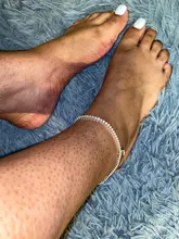 Tobillera con letra inicial de circonia de cristal para mujer, pulsera para tobillo con letras del alfabeto para mujer, cadena para pies, pulseras para pierna, joyería Bohemia