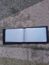 1 ud. De cuero de PU 40 tarjetas de identificación titular de la tarjeta de crédito caja de libro organizador de negocios Vintage bolsa pasaporte tarjeta de crédito caso