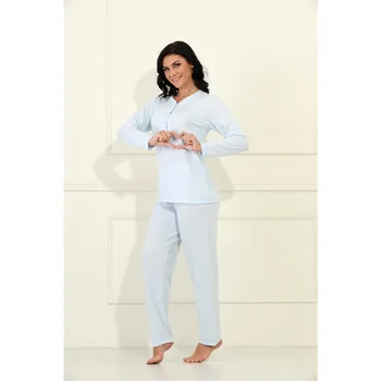 

Etoile women Autumn/twittering Cotton Honeycomb Long Sleeve Pajamas set 98039