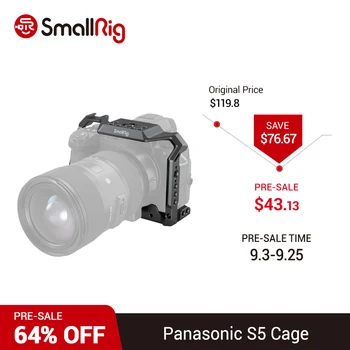 

SmallRig Camera Cage Video Film Movie Making Stabilizer 1/4" Screw Cold Shoe Mount Dslr Camera Rig for Panasonic S5 Camera 2983