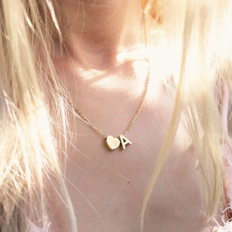 Dainty Initial Necklace 